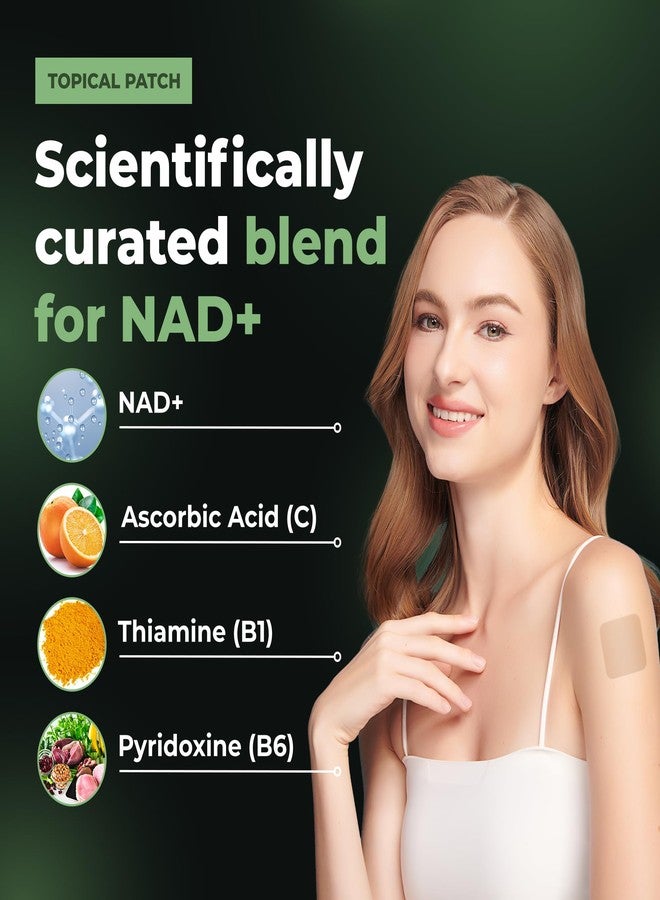PATCH4U NAD Patches for Women & Men | NAD+ Patch for Energy & Healthy Aging | with CoQ10 & Nicotinamide | 60 Day Supply - Image 3